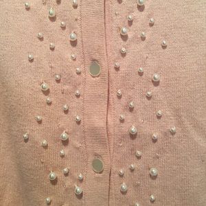 Pink beaded sweater